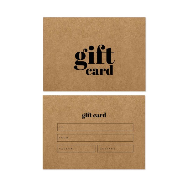 Gåva" gift card