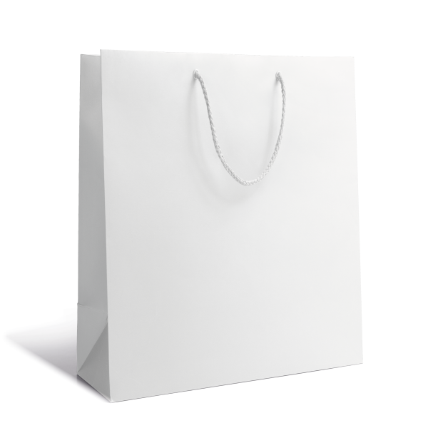 Sac papier Luxe - Blanc M sans impression