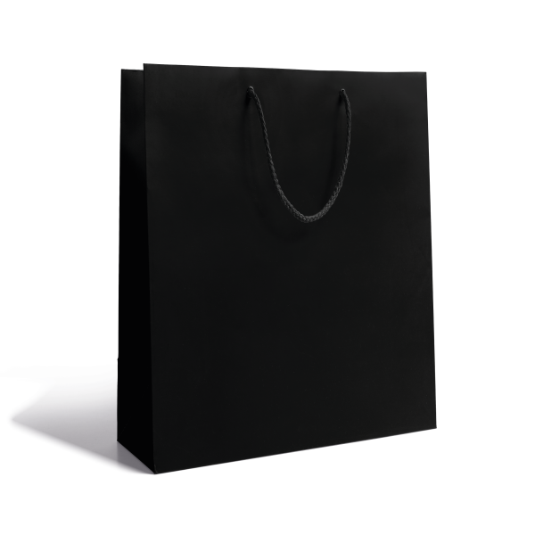 Sac papier Luxe - Noir M sans impression