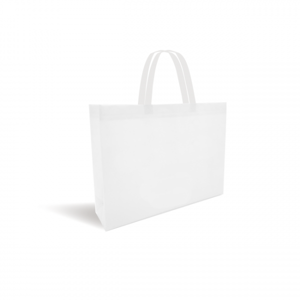 Non-woven fabric bag - White without print