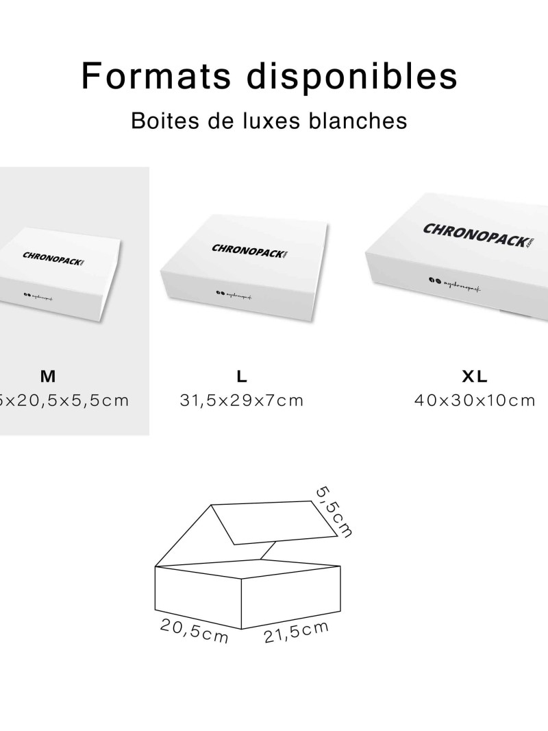 Caja de lujo - Blanco S