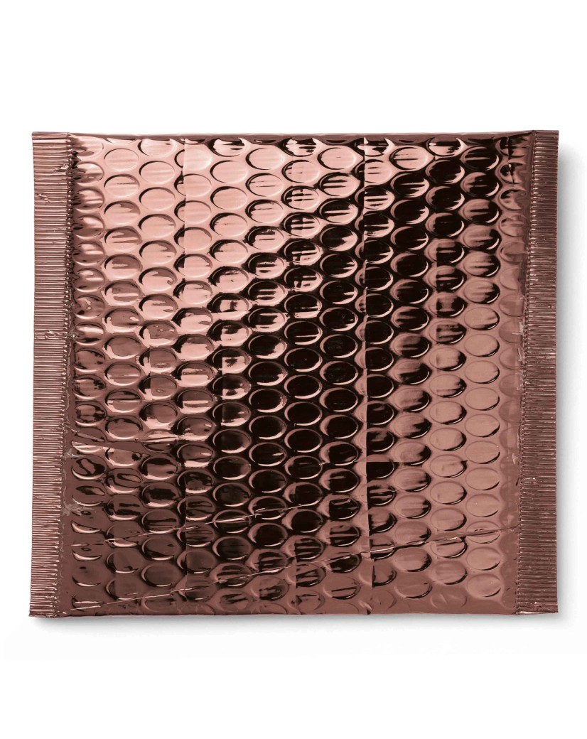 Enveloppe bulle métallisée Rose - 18 x 26cm