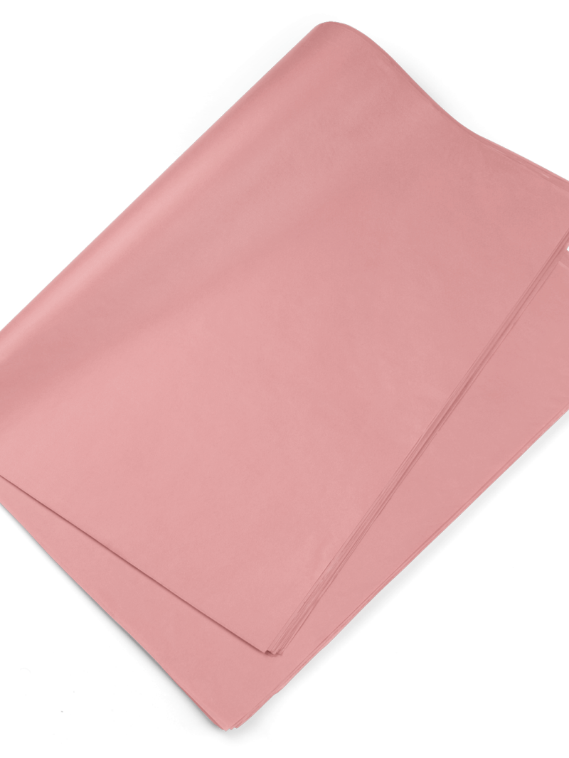 5 feuilles de papier de soie - rose pâle