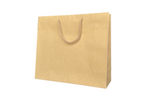 Sac Papier Kraft Poignée Cordelette