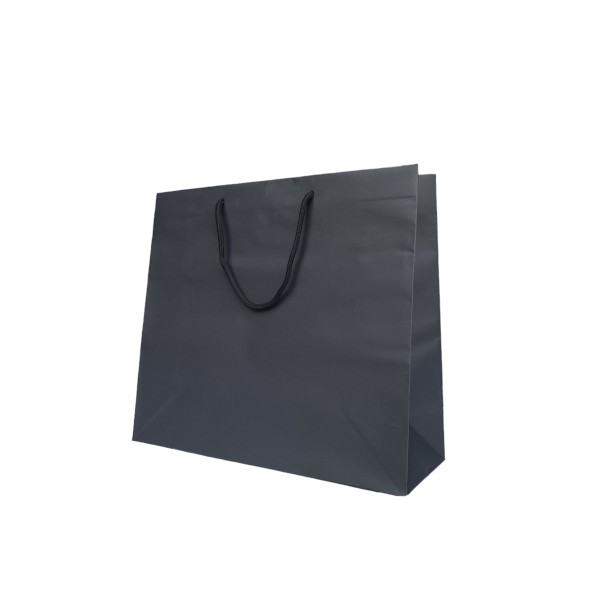 Paper bag Black handle Cordelette Black