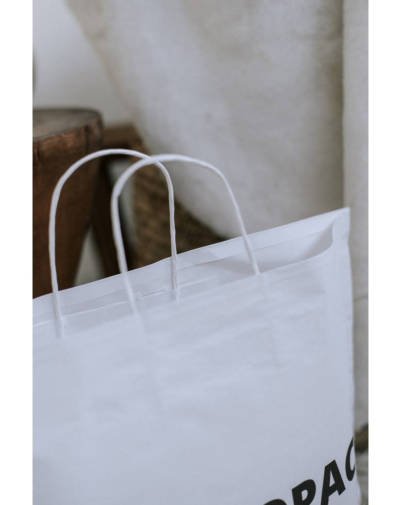 Boat paper bags - White L