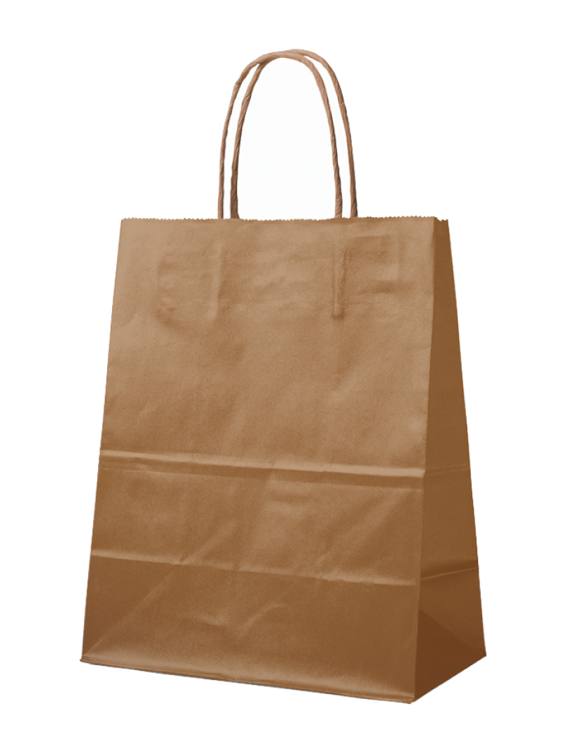 BRONZE PAPER BAG L