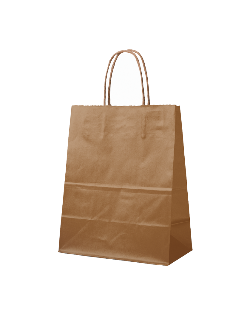 BRONZE PAPER BAG L