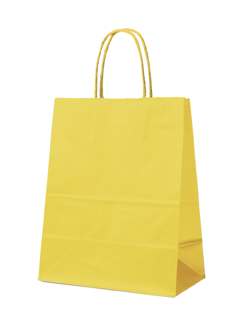 YELLOW PAPER BAG L