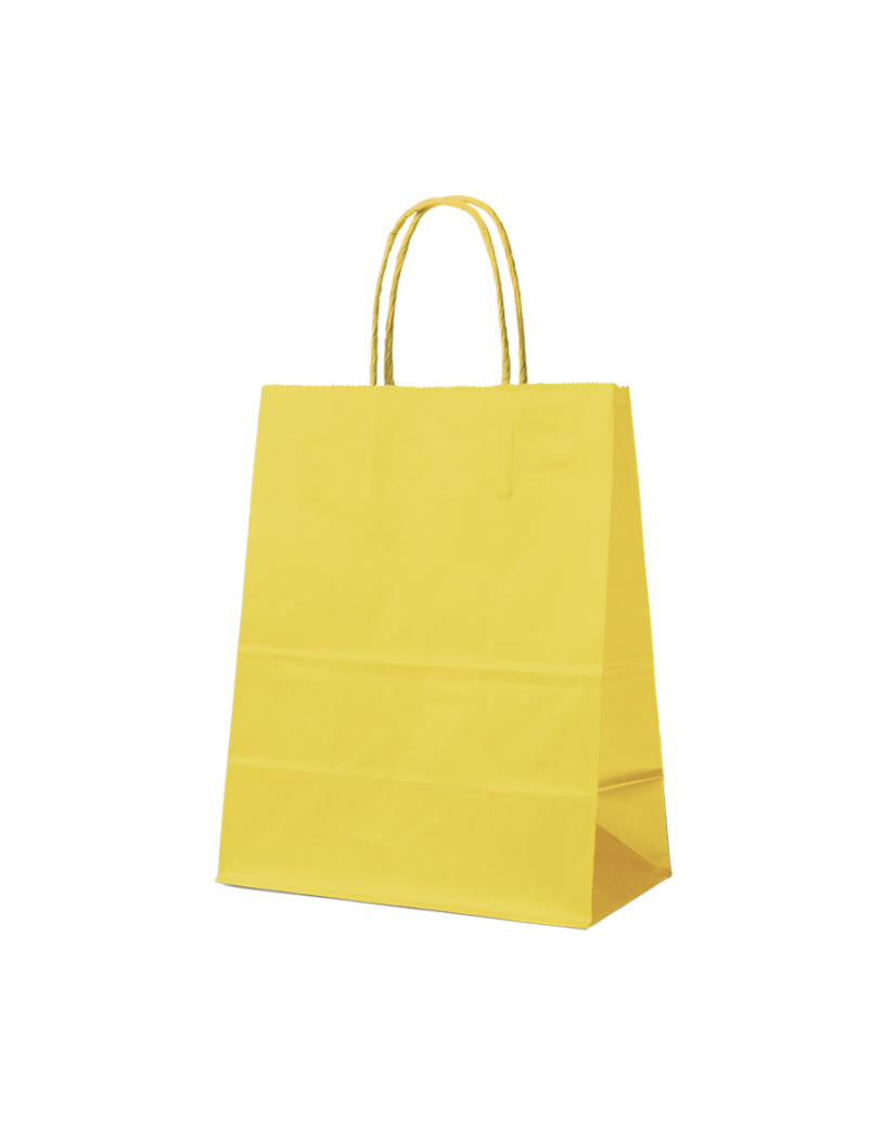 YELLOW PAPER BAG L