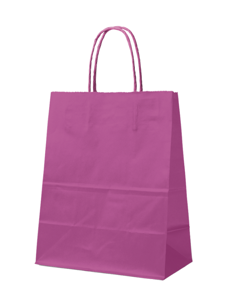 PINK PAPER BAG L