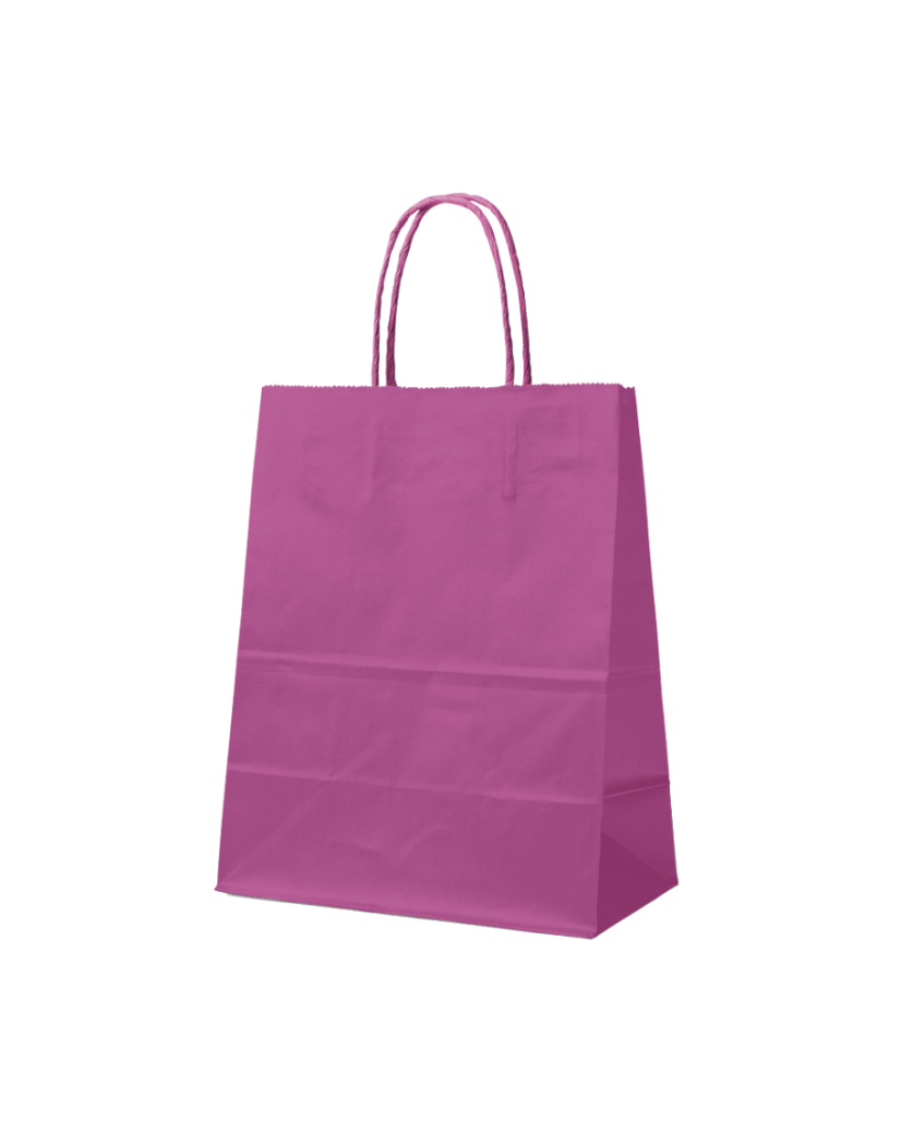 PINK PAPER BAG L