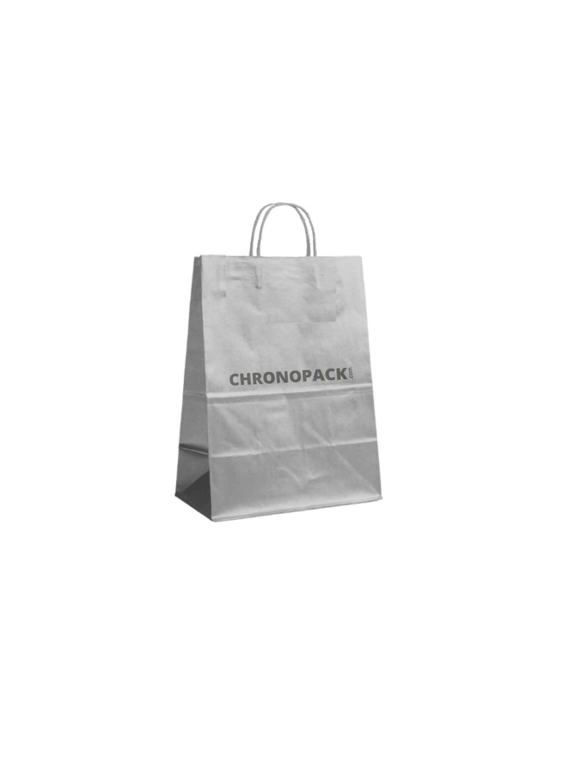 SILVER PAPER BAG M