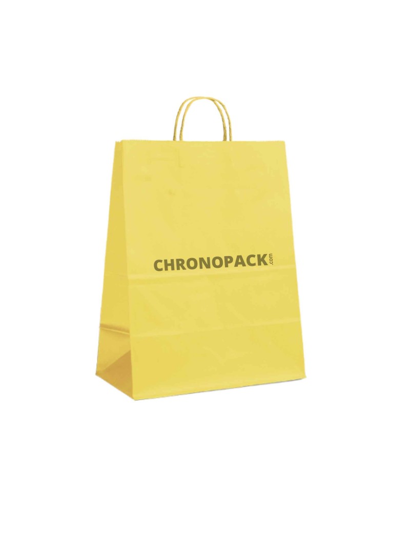 YELLOW PAPER BAG L