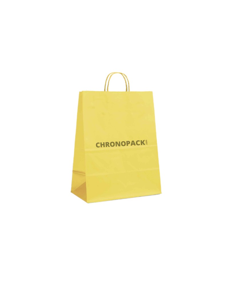 YELLOW PAPER BAG L