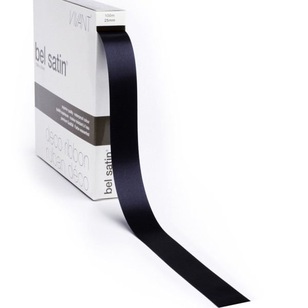 Ribbon 44 - Midnight Blue Satin 25mm