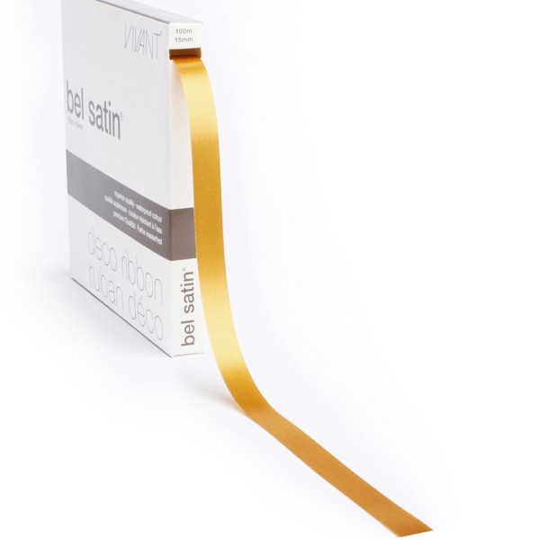 Ribbon 51 - Satin Gold 15mm