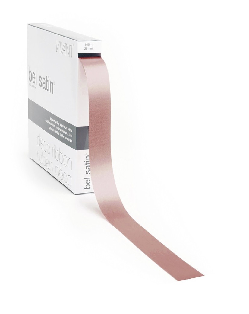 Ribbon 72A - Nude Satin 25mm