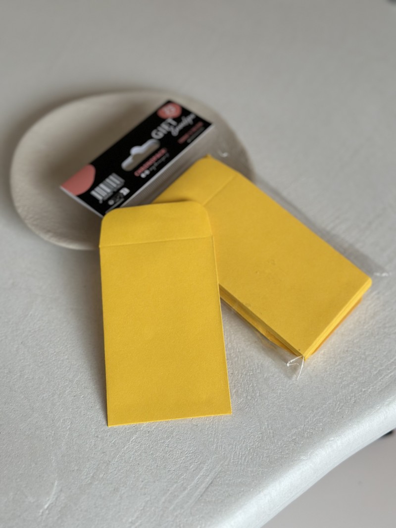 Gift Envelope - Dark yellow XS