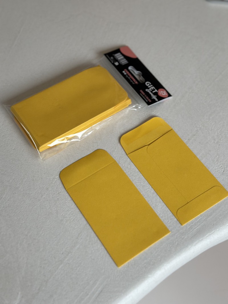 Gift Envelope - Dark yellow XS