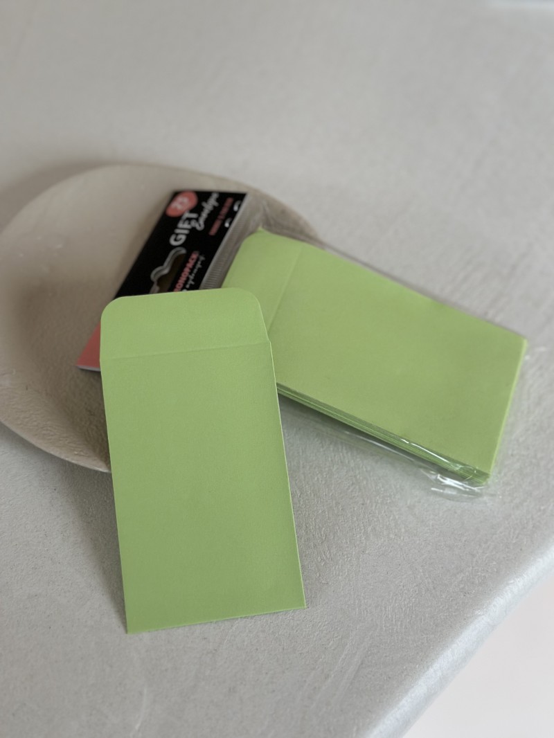 Gift Envelope - Pastel Green XS