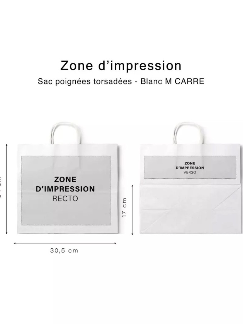 Twisted handle bags - White M CARRÉ