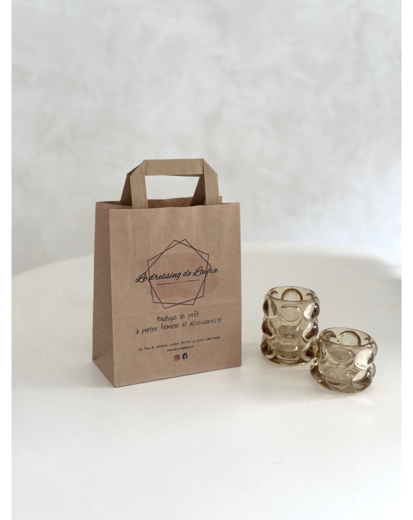 Customizable kraft paper bag 26x14x32cm from 70 EUR for 200 bags