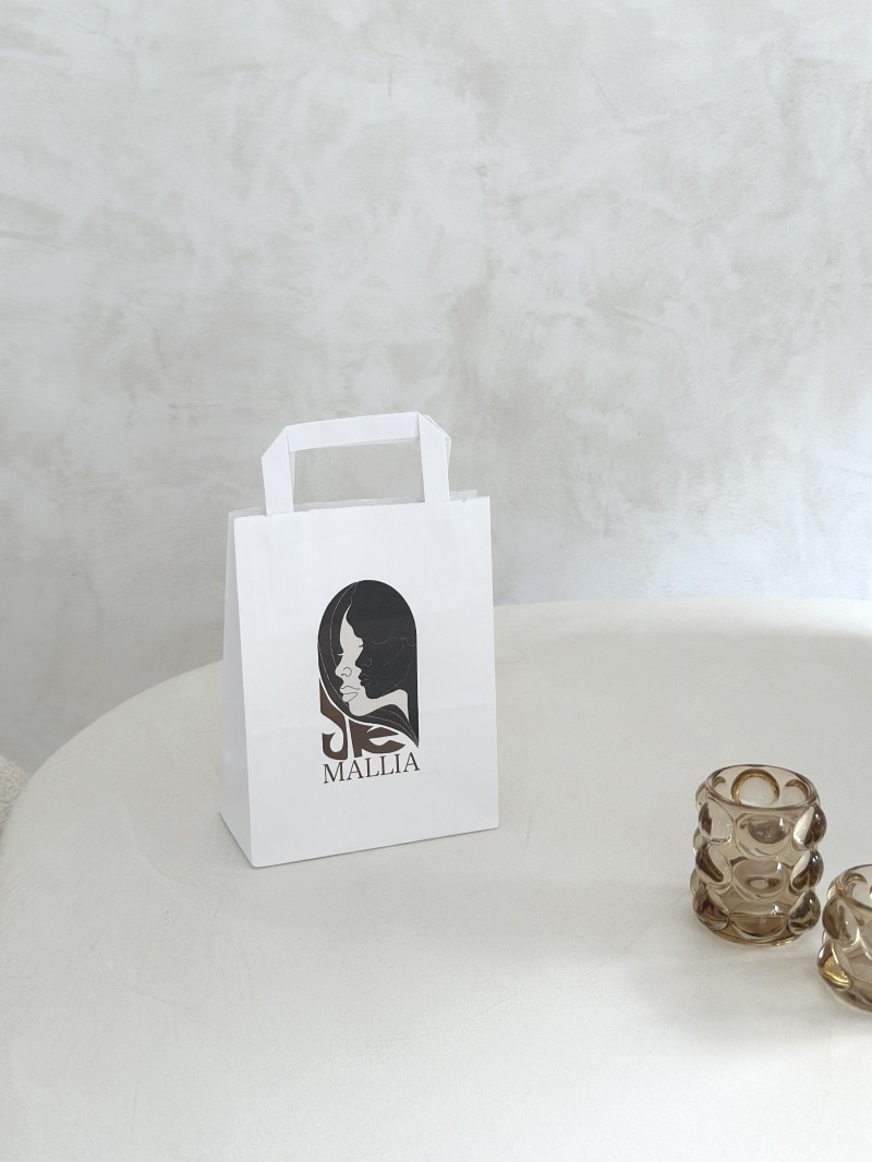 Bolsas con asa plana - Blanco S