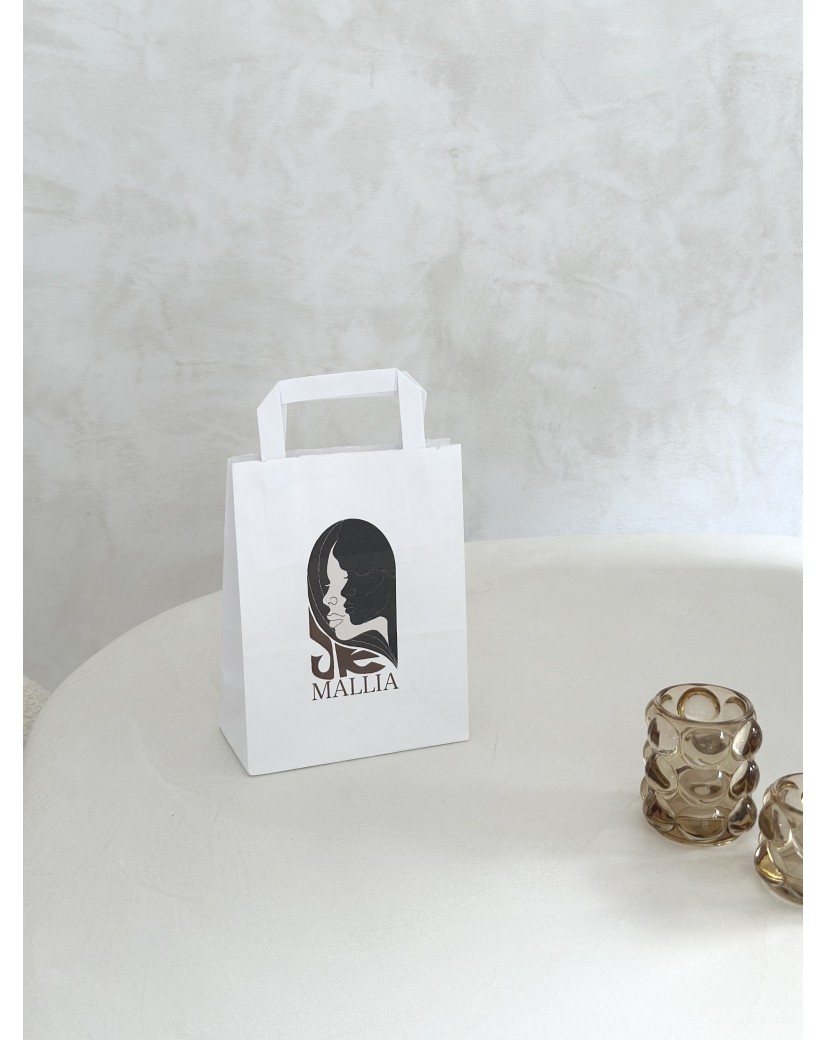 Flat handle bags - White S