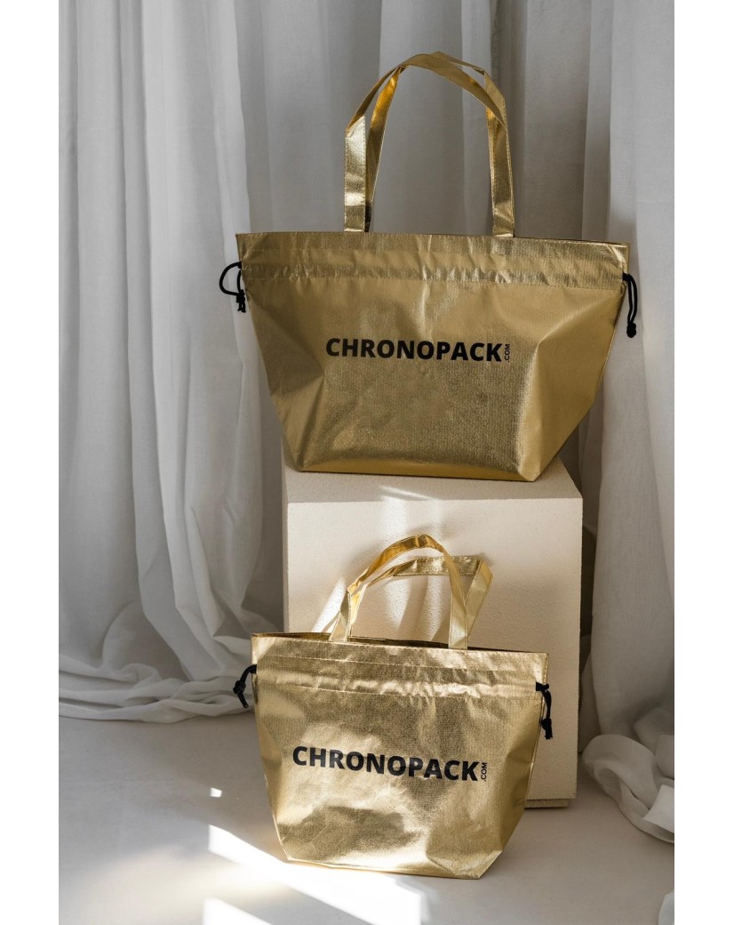 Non woven bag model "Nice" - Goud