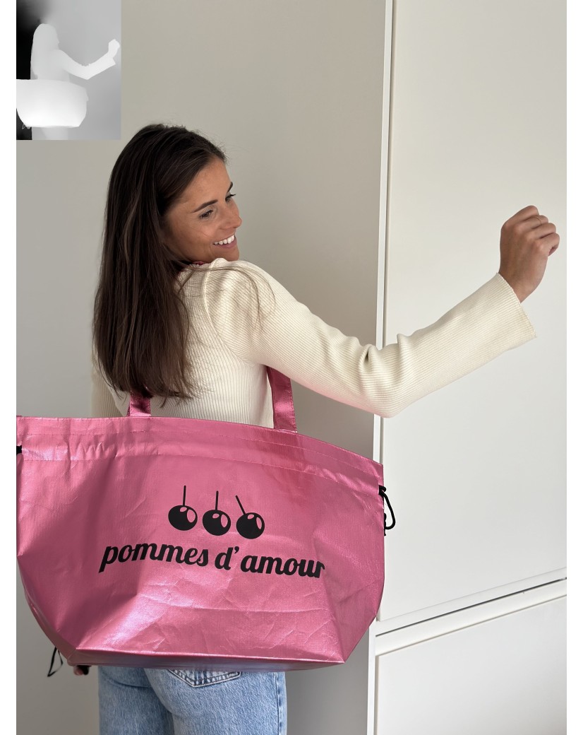 Non woven bag model "Nice" - Roze