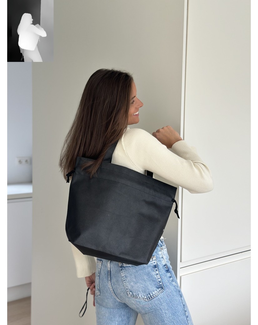 SAC NICE NOIR - M (40x14x30cm)