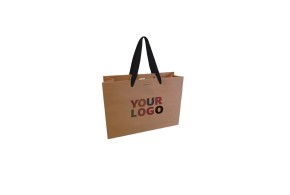 Luxury paper bags - Kraft S - Ribbon handles