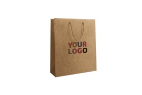 Luxury paper bags - Kraft M - Drawstring handles