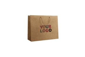 Luxury paper bags - Kraft L - Drawstring handles