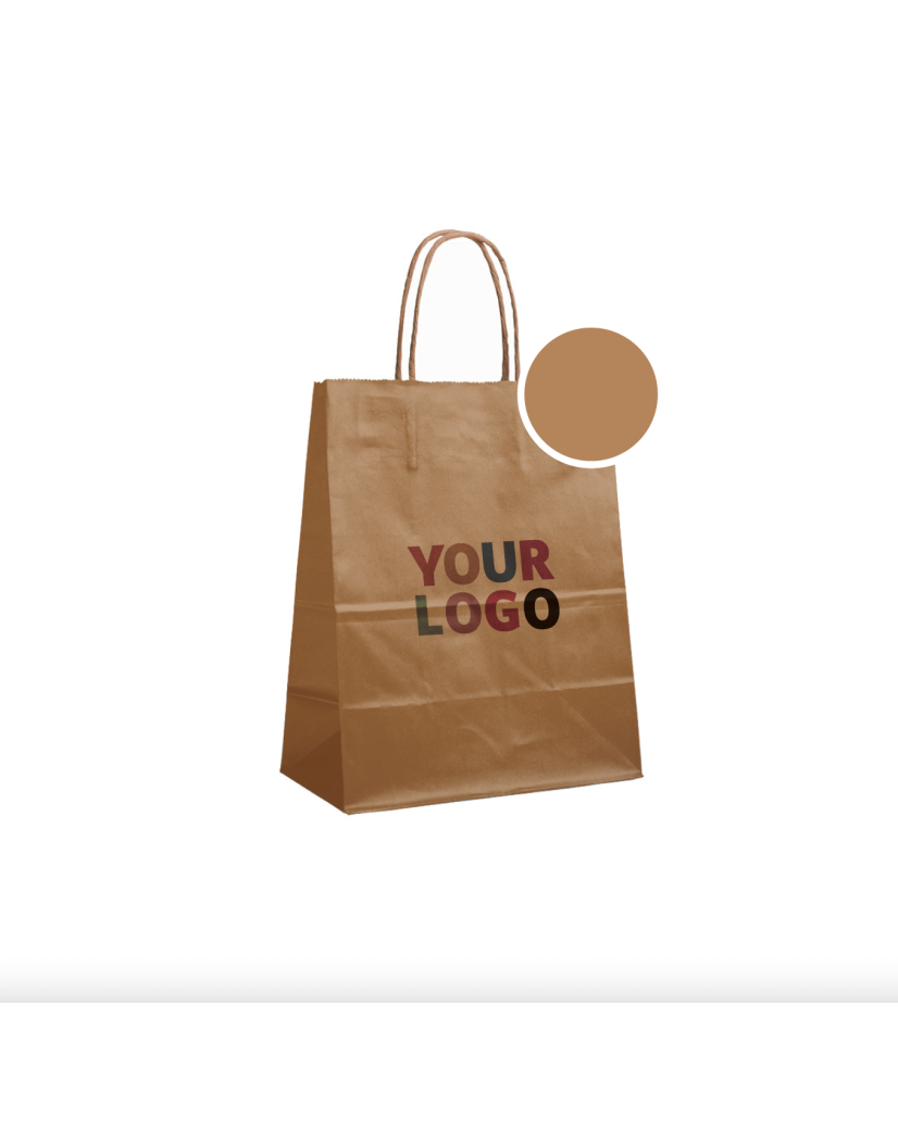 BRONZE PAPER BAG L