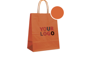 ORANGE PAPER BAG L