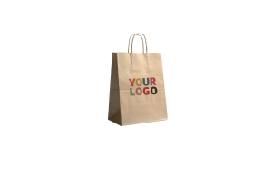 Customized recycled kraft paper bags at the best prices - Fast delivery