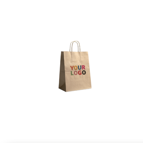 Customized recycled kraft paper bags at the best prices - Fast delivery