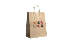 Compre sus bolsas de papel kraft personalizadas y recíbalas rápidamente.