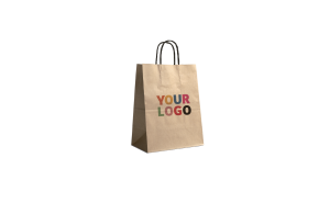 Customized recycled kraft paper bags at the best prices - Fast delivery