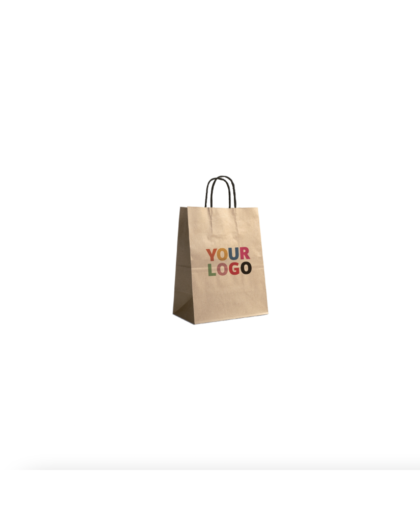 Customized recycled kraft paper bags at the best prices - Fast delivery