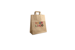 Bolsa de papel kraft personalizable 26x14x32cm a partir de 70 EUR por 200 bolsas