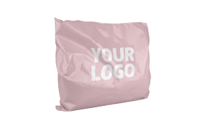 Large personalized pink plastic envelope - Paris model