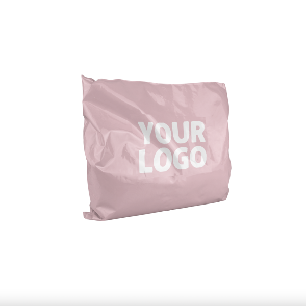 Large personalized pink plastic envelope - Paris model