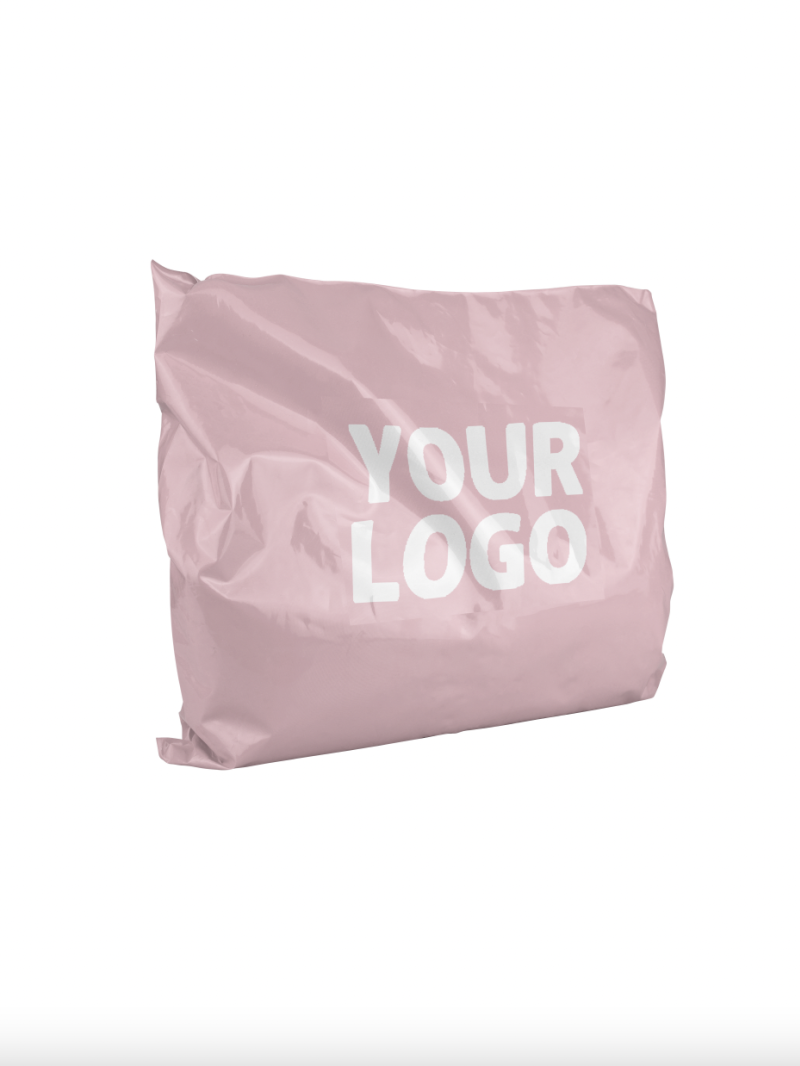 Large personalized pink plastic envelope - Paris model