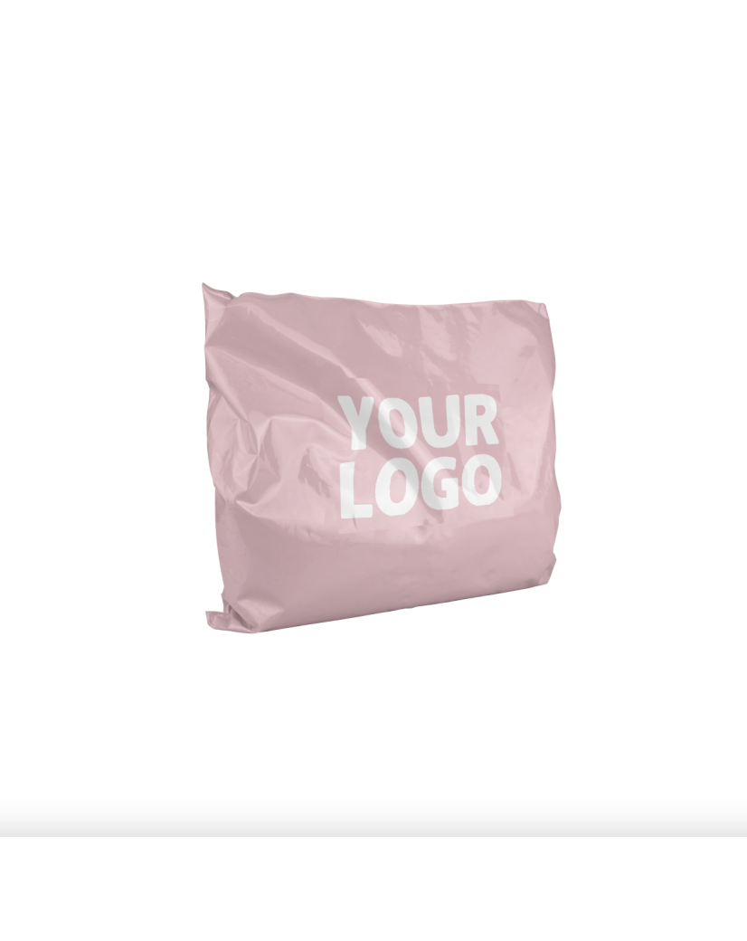 Large personalized pink plastic envelope - Paris model