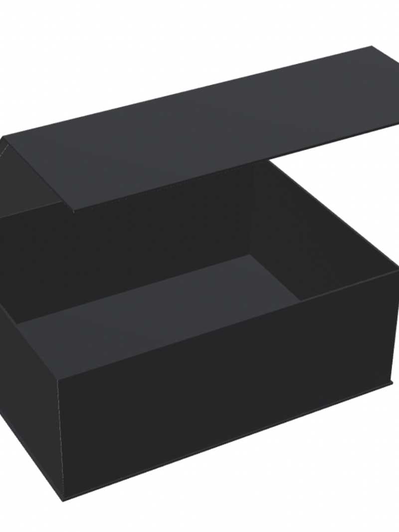 Caja de lujo con logotipo estampado en caliente - Negro XL