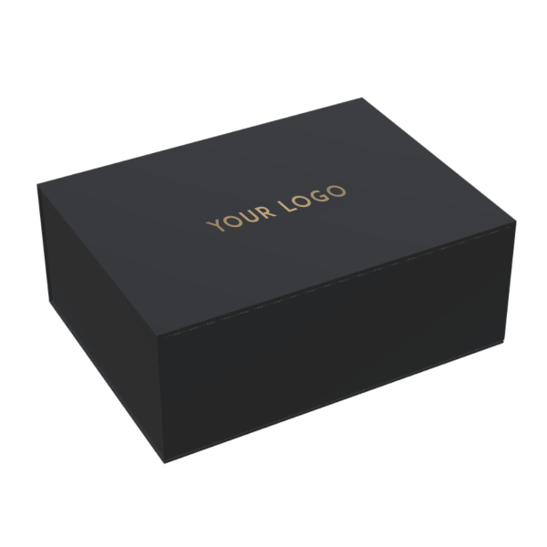 Caja de lujo con logotipo estampado en caliente - Negro XL