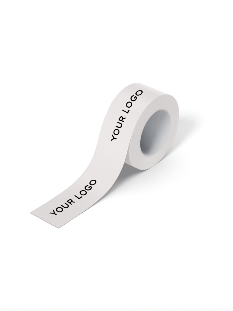 Adhesive tape - White - Single logo